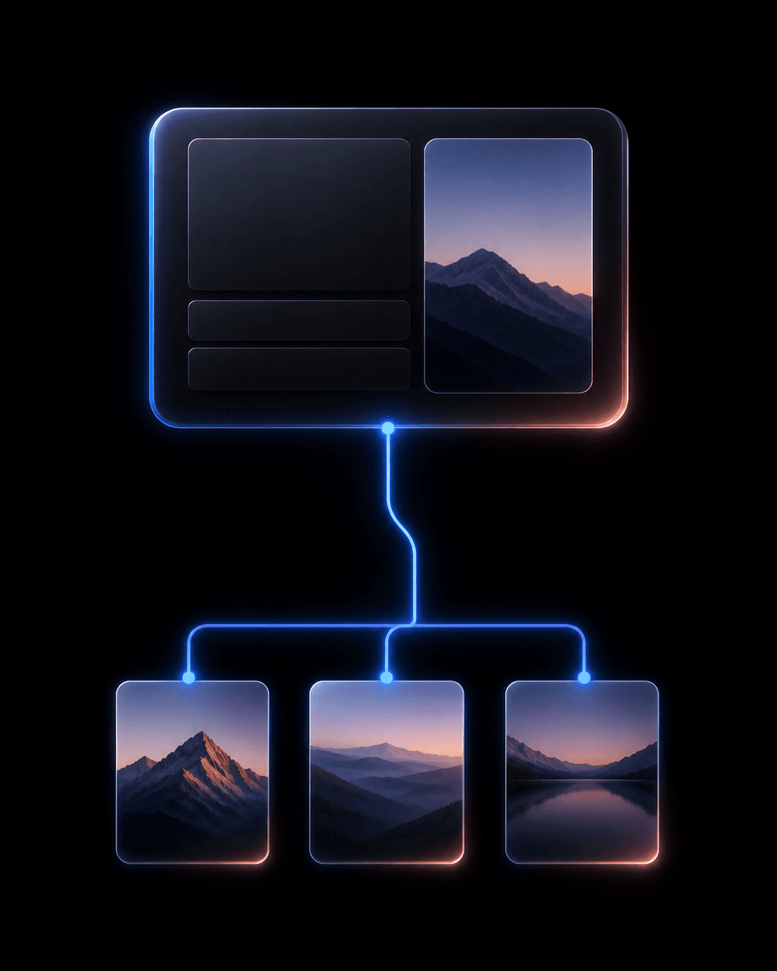Connect the story — Qentrah product illustration