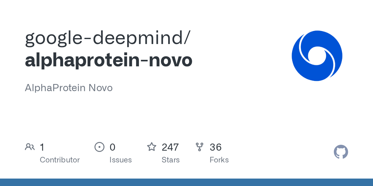 AlphaProtein Novo source repository card